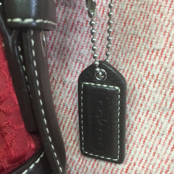 Coach purse: Red /Brown  W/silver accent D06W-6818 - Picture 8 of 8